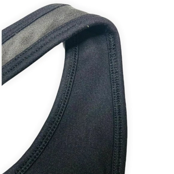 SPLENDID Sport Bra Size Large Women's Faux Suede Racerback Top - Picture 6 of 7